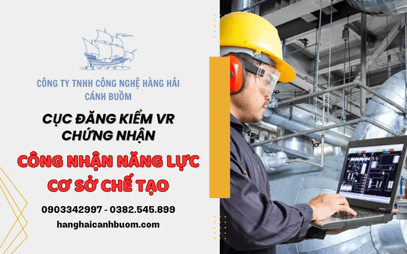 chứng nhận công nhận năng lực chế tạo