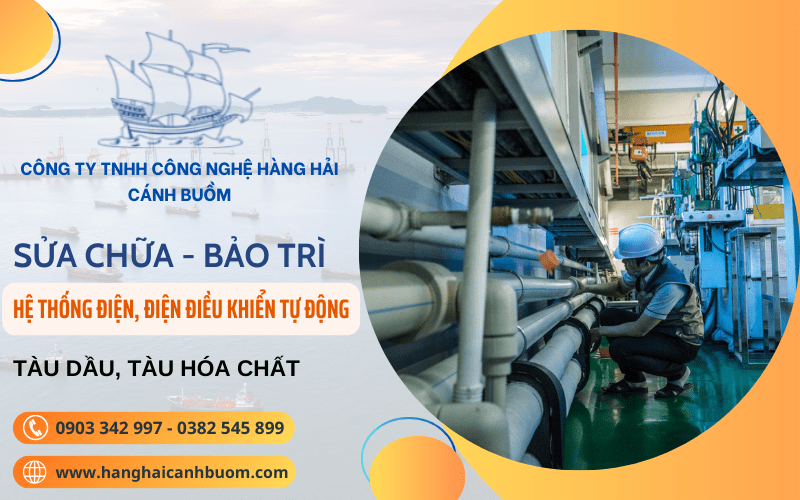 bảo trì hệ thống điện tàu
