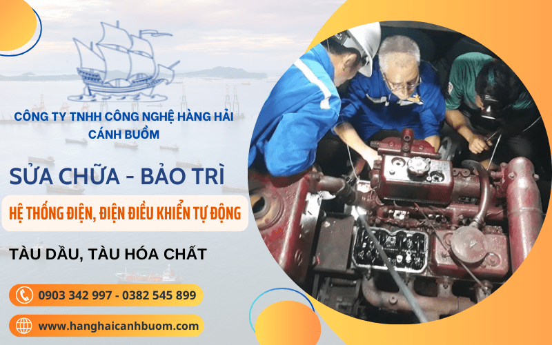 bảo trì hệ thống điện tàu